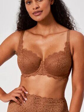 ✨ Bravissimo Millie Underwire Bra Caramel US 36I Full Coverage Lingerie NWT